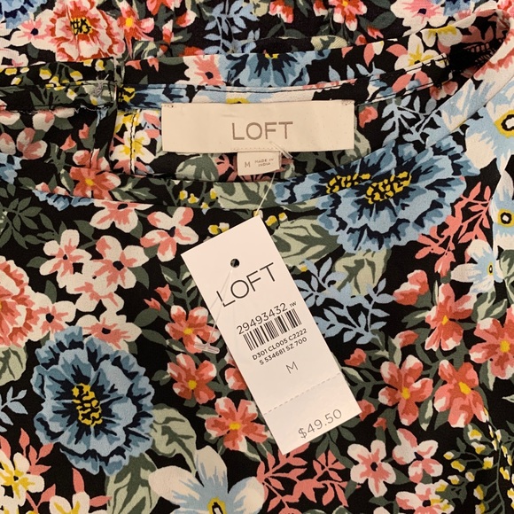 LOFT Floral Bouquet Blouse - Picture 5 of 7